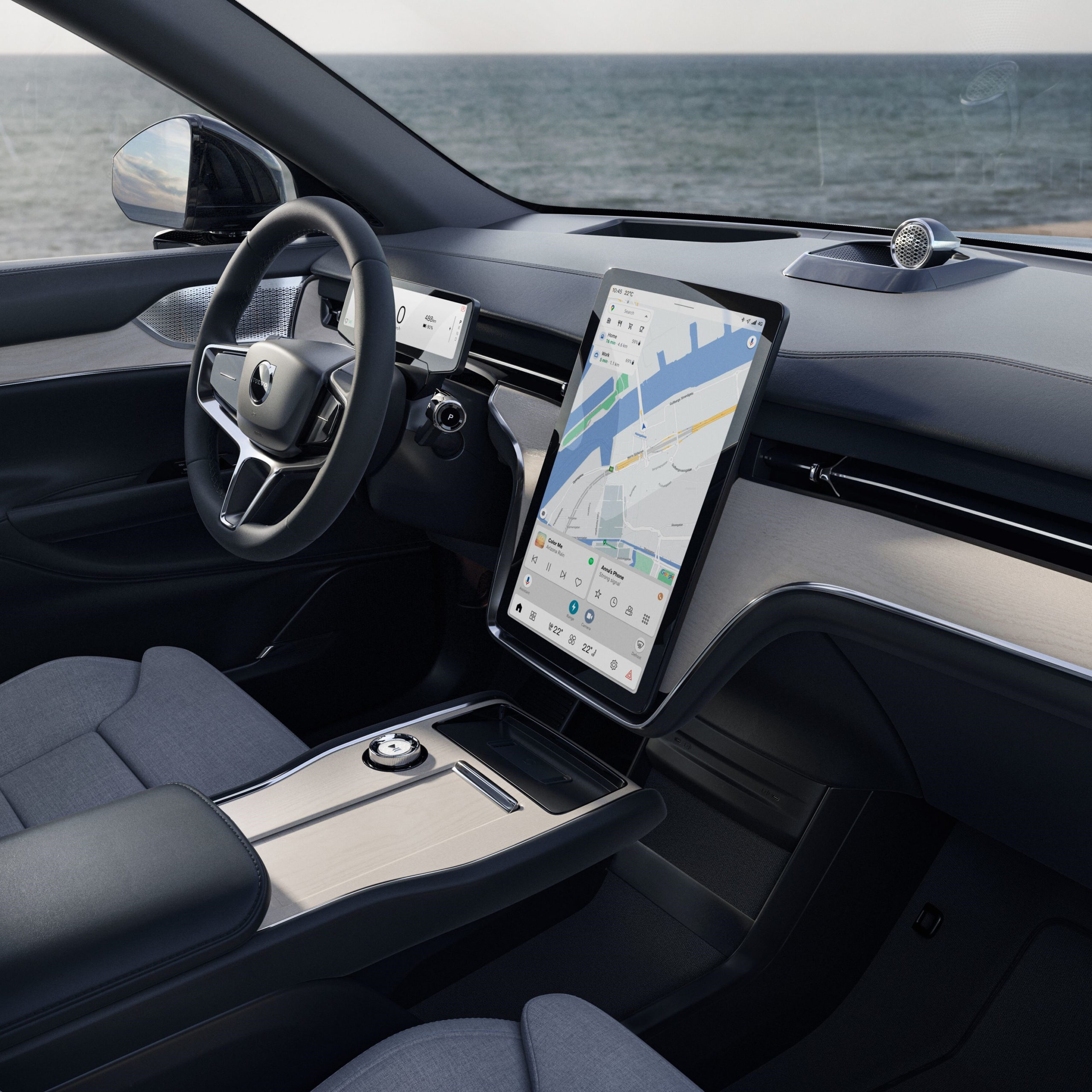 Dashbord og ratt i Volvo XC90